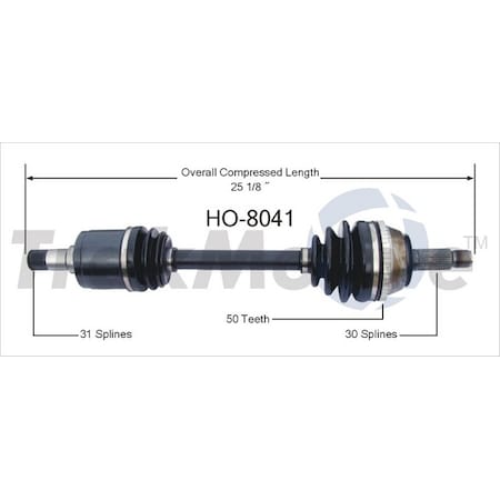 Surtrack Axle Cv Axle Shaft, Ho-8041 HO-8041